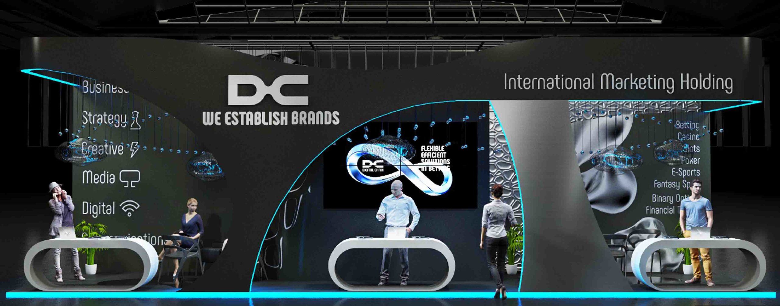 Digital Chain exhibition stand