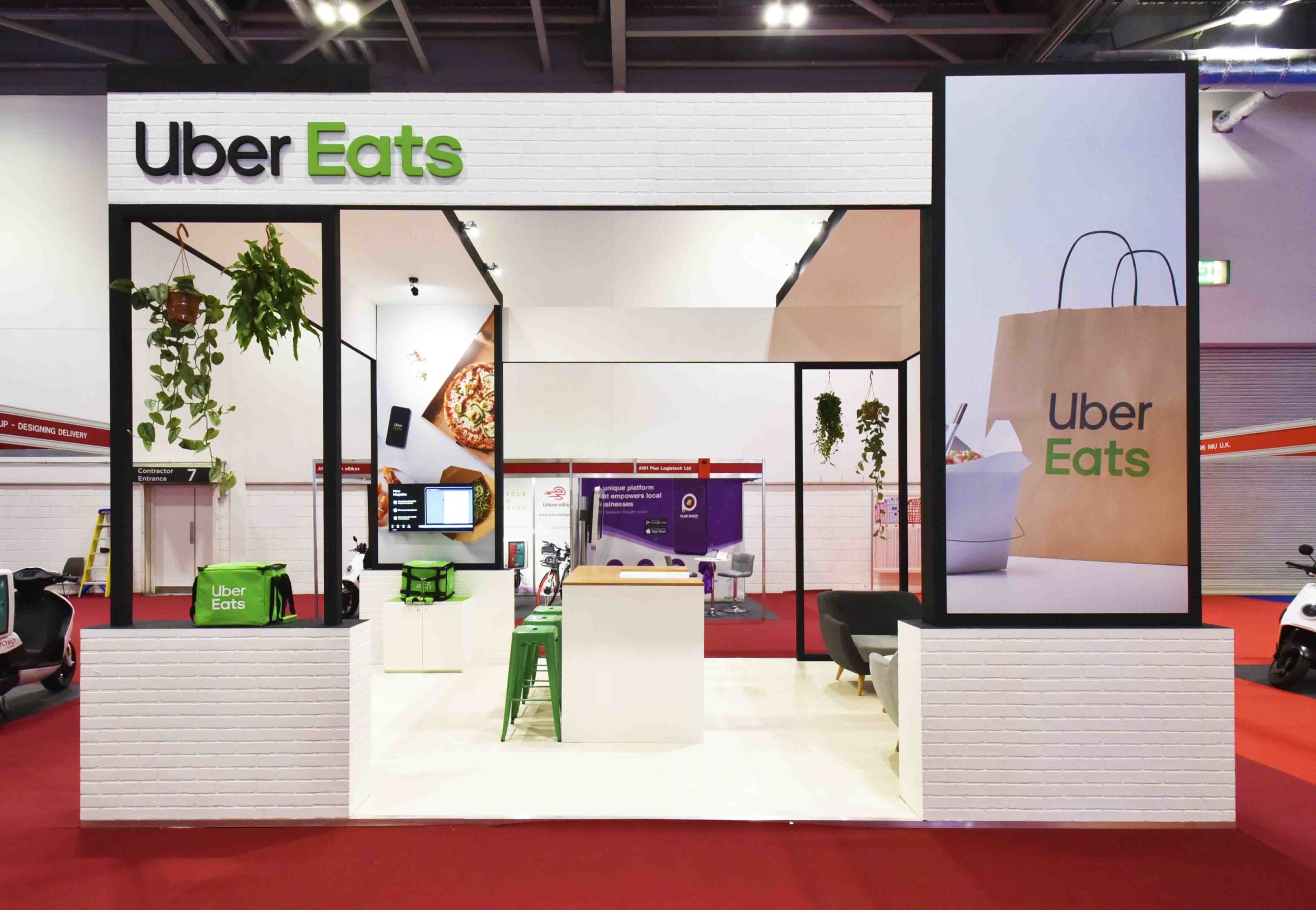 Uber Eats Exhibition Stand Build